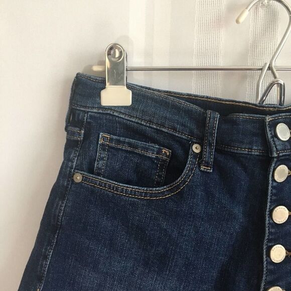 Banana Republic High Rise 3” Button Fly Shorts Size 29 Raw Hem Cutoff Hi Waisted - Picture 5 of 9